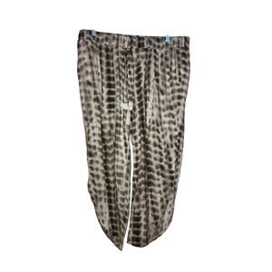 💥American Rag tan and white boho tassel pants size XL